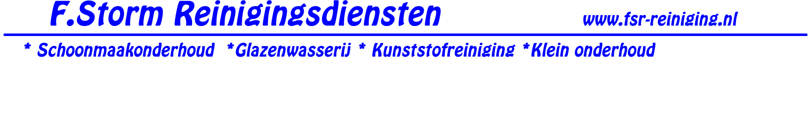 F.Storm Reinigingsdiensten
